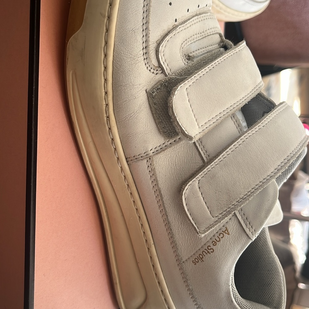 ACNE STUDIOS Velcro Sneaker Shoe White - Picture 2 of 4